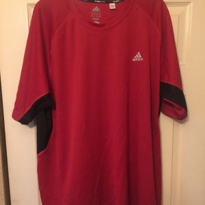 Adidas Clima Cool Shirt - SIze 2XL - Red-Black